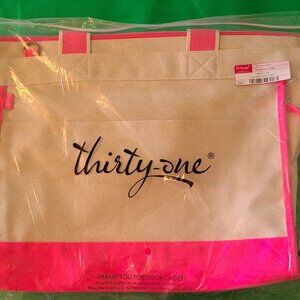 Thirty-One Canvas Boat Tote